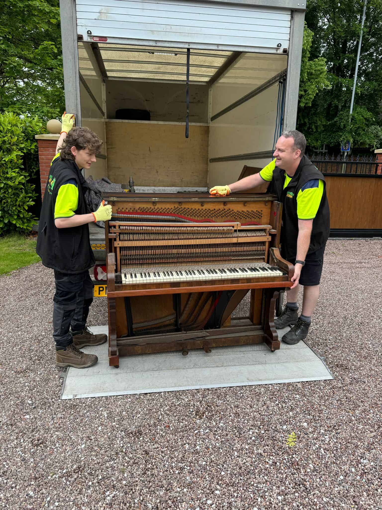 Upright piano removal London